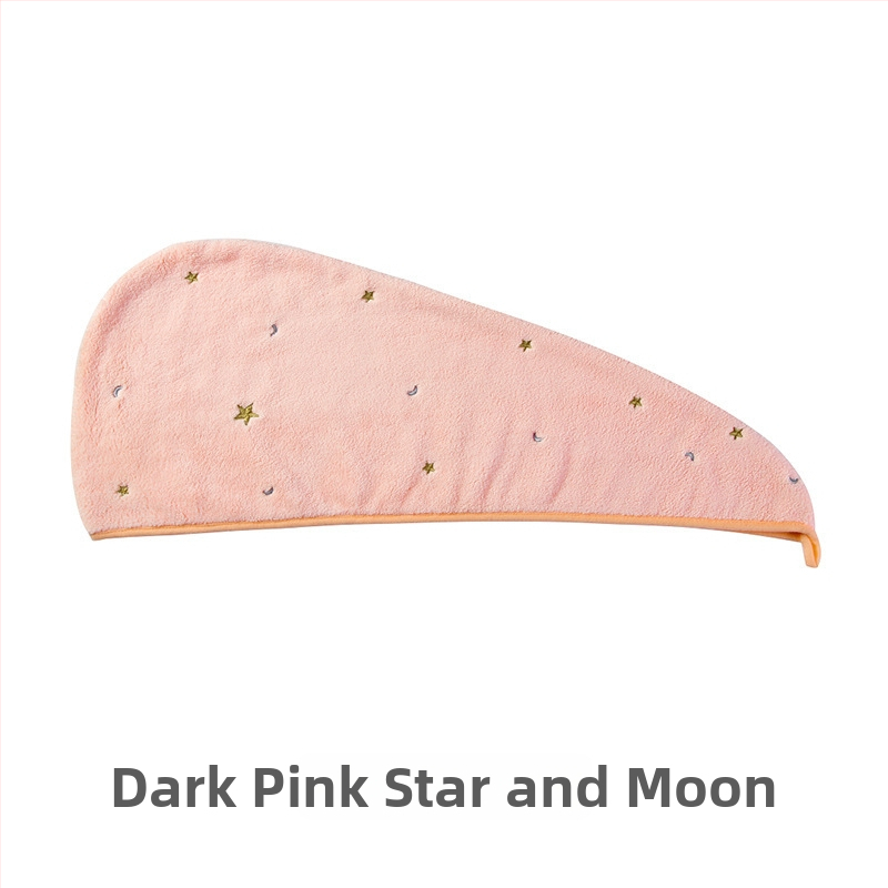 Juukseid kuivatav kapuuts korallfliisist, tikandiga, 50-79 g, kiire kuivatamine, suur imendum