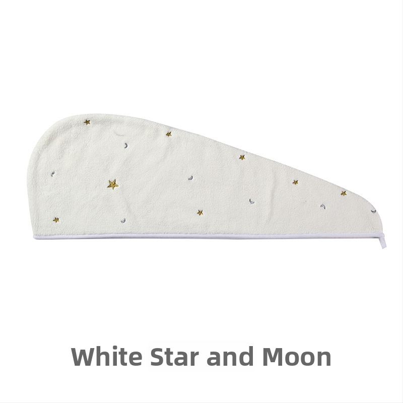 Juukseid kuivatav kapuuts korallfliisist, tikandiga, 50-79 g, kiire kuivatamine, suur imendum