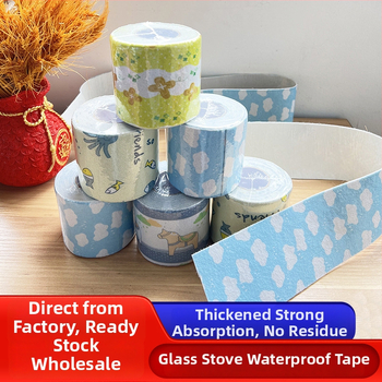 Pašlīmējošā stikla ūdens noturēšanas lente – plīts, izlietnei un loga palodzei – PVC, neausts audums, poliestera šķiedra, ainavu raksts