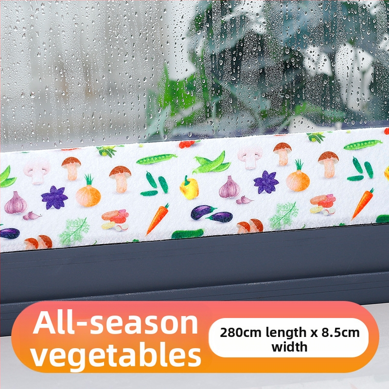 Pašlīmējošā stikla ūdens noturēšanas lente – plīts, izlietnei un loga palodzei – PVC, neausts audums, poliestera šķiedra, ainavu raksts