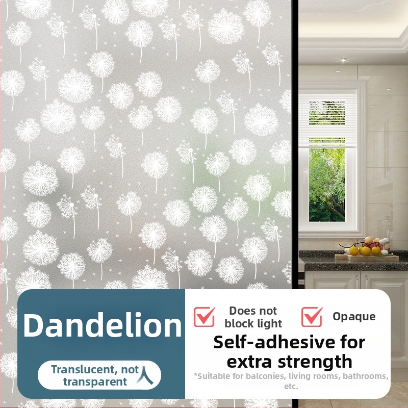 PVC logu privātuma folija – pašlīmējoša, mūsdienīgs minimālisma stilā, vienkrāsains raksts, 1 gab.