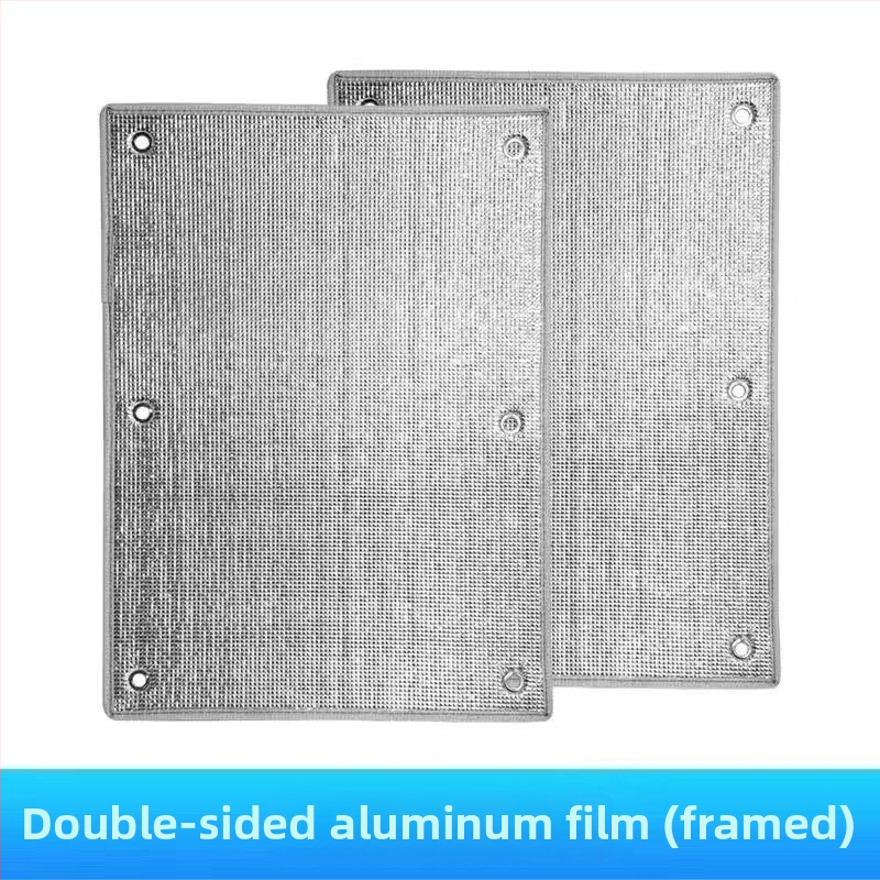 Loga stikla izolācijas plēve ar sūkņa āķīšiem – saules aizsargs guļamistabai un balkonam, Pearl cotton (EPE) materiāls, elektrostatiskā līmēšana, mūsdienīgs stils