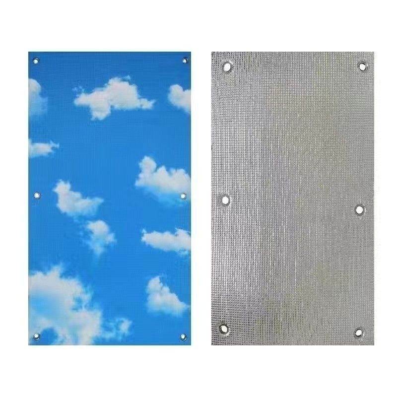 Loga stikla izolācijas plēve ar sūkņa āķīšiem – saules aizsargs guļamistabai un balkonam, Pearl cotton (EPE) materiāls, elektrostatiskā līmēšana, mūsdienīgs stils