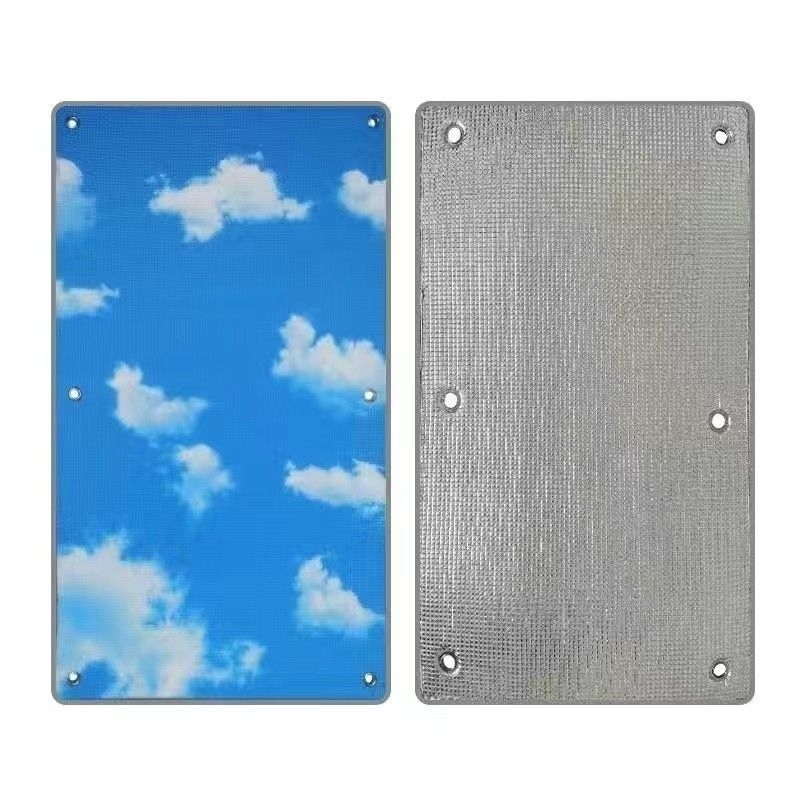 Loga stikla izolācijas plēve ar sūkņa āķīšiem – saules aizsargs guļamistabai un balkonam, Pearl cotton (EPE) materiāls, elektrostatiskā līmēšana, mūsdienīgs stils