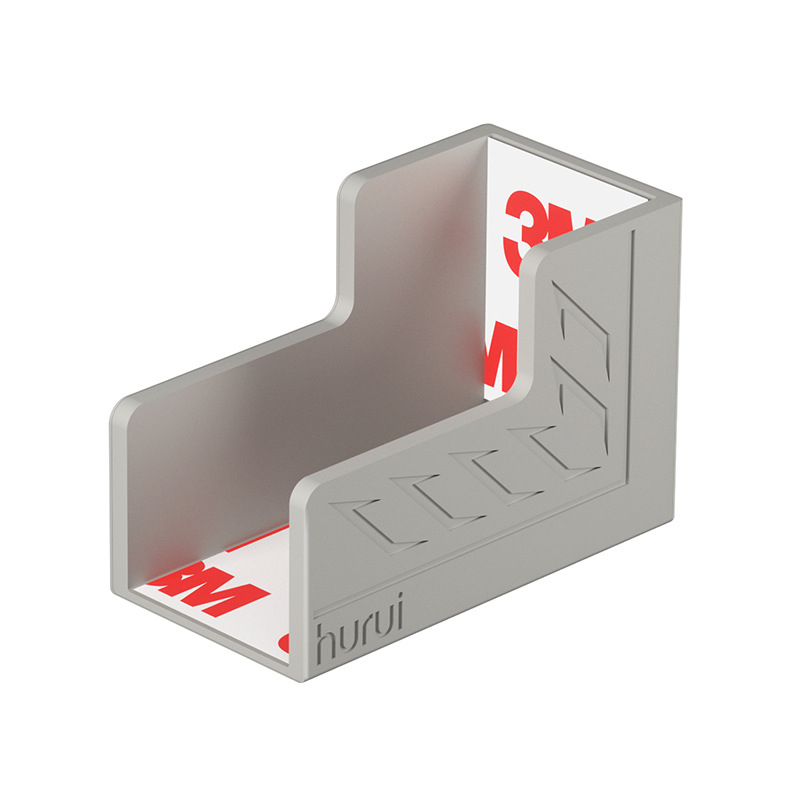 Hurui baldų kampinis apsauginis – kampinis apsauginis, skirtas spintoms, stalčiams ir stalams, atsparus smūgiams ir įbrėžimams, pakuotė 400 vnt.