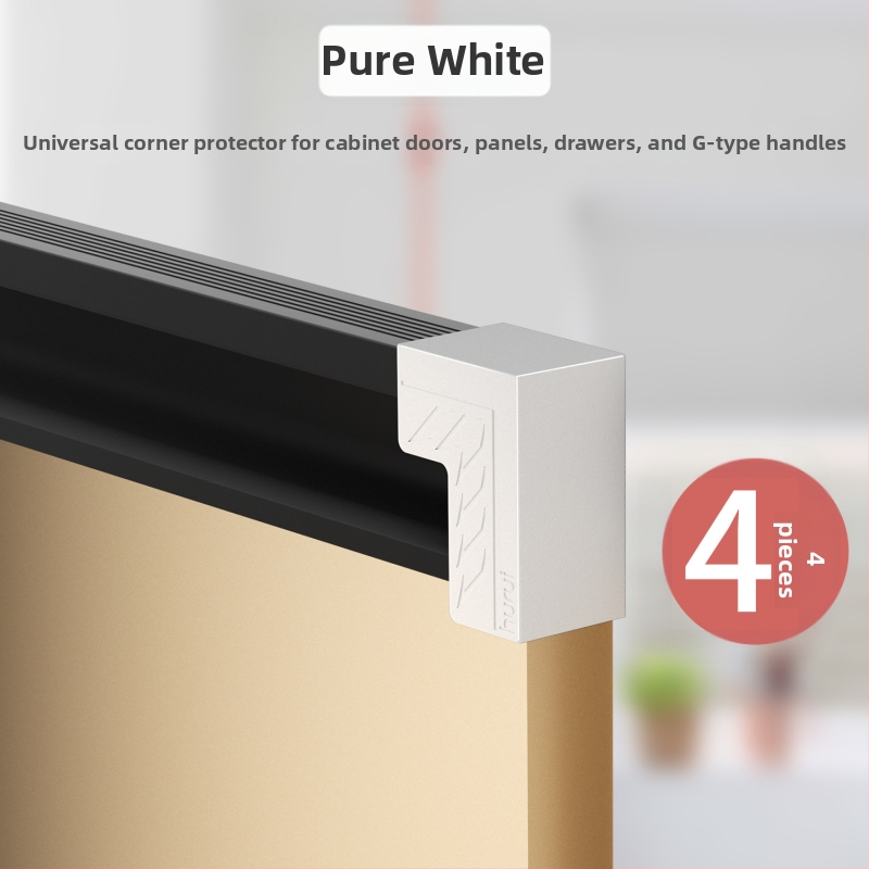 Hurui baldų kampinis apsauginis – kampinis apsauginis, skirtas spintoms, stalčiams ir stalams, atsparus smūgiams ir įbrėžimams, pakuotė 400 vnt.
