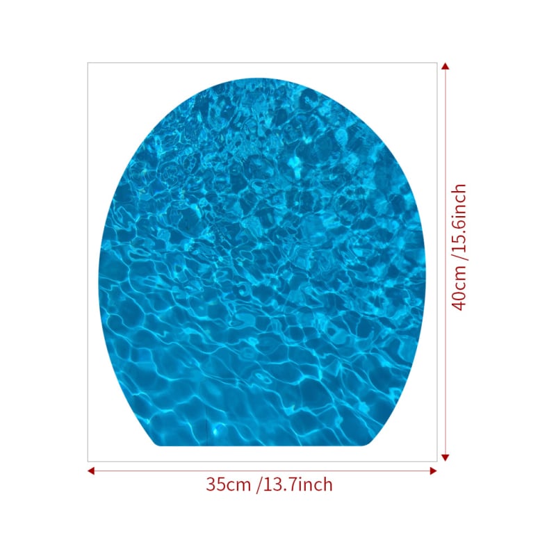 Wc sienas uzlīme – tropiska pludmales dekors, pašlīmējošs PVC, karikatūras stils, vannas istabai