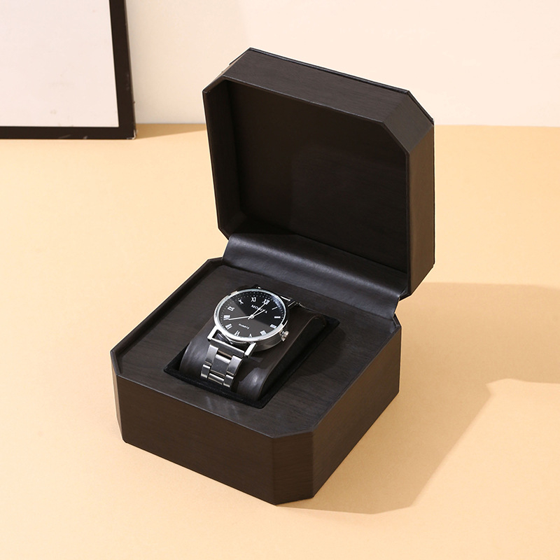 Osmerokutna PU kožna kutija za satove – kutija za pakiranje satova, podrijetlo Zhejiang Yiwu, šifra ZQP/546582