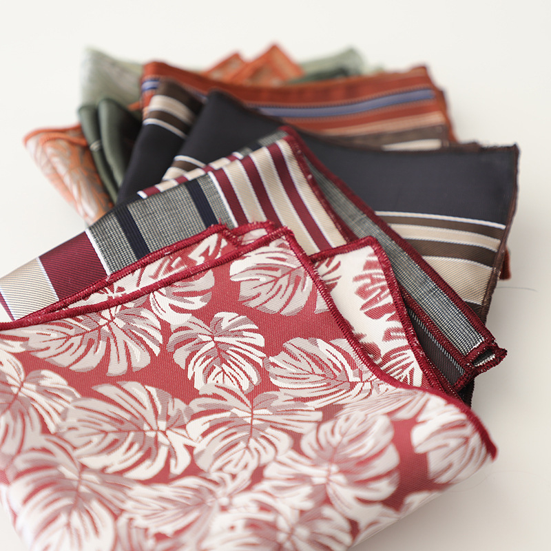 Kabatas lakatiņš, poliestera jakarda audums, svītrainais raksts, ikdienišķs stils, universāls