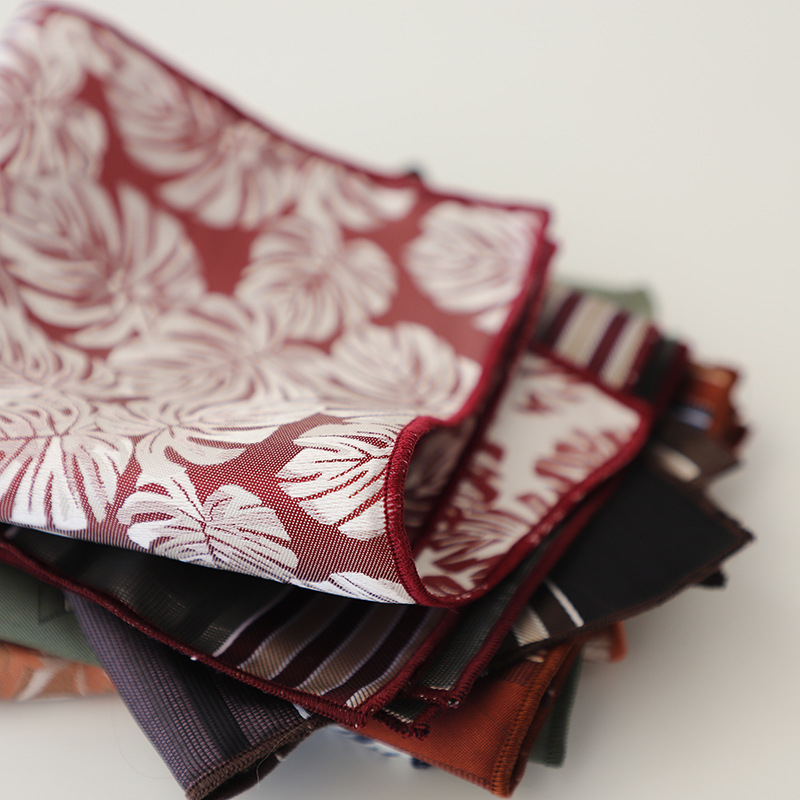 Kabatas lakatiņš, poliestera jakarda audums, svītrainais raksts, ikdienišķs stils, universāls