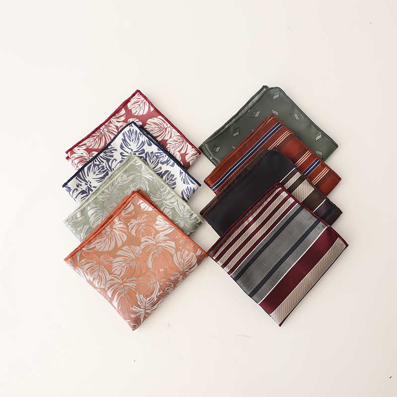 Kabatas lakatiņš, poliestera jakarda audums, svītrainais raksts, ikdienišķs stils, universāls