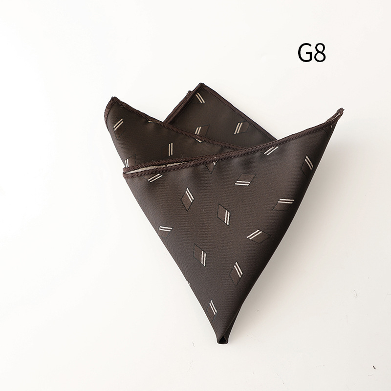 Kabatas lakatiņš, poliestera jakarda audums, svītrainais raksts, ikdienišķs stils, universāls