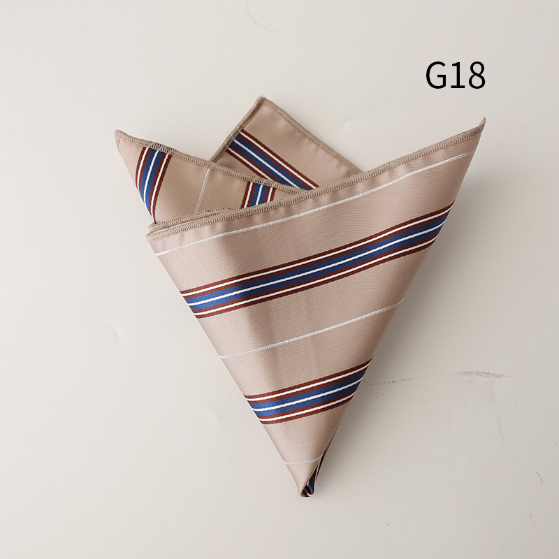 Kabatas lakatiņš, poliestera jakarda audums, svītrainais raksts, ikdienišķs stils, universāls