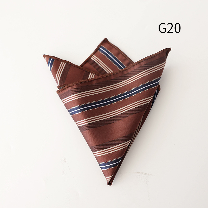 Kabatas lakatiņš, poliestera jakarda audums, svītrainais raksts, ikdienišķs stils, universāls