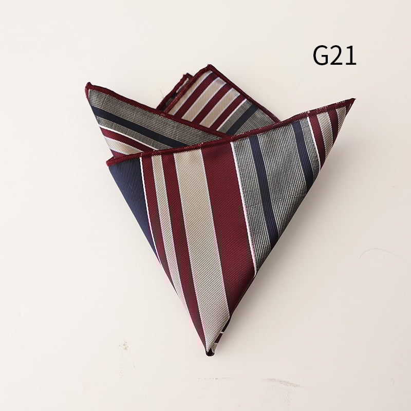 Kabatas lakatiņš, poliestera jakarda audums, svītrainais raksts, ikdienišķs stils, universāls