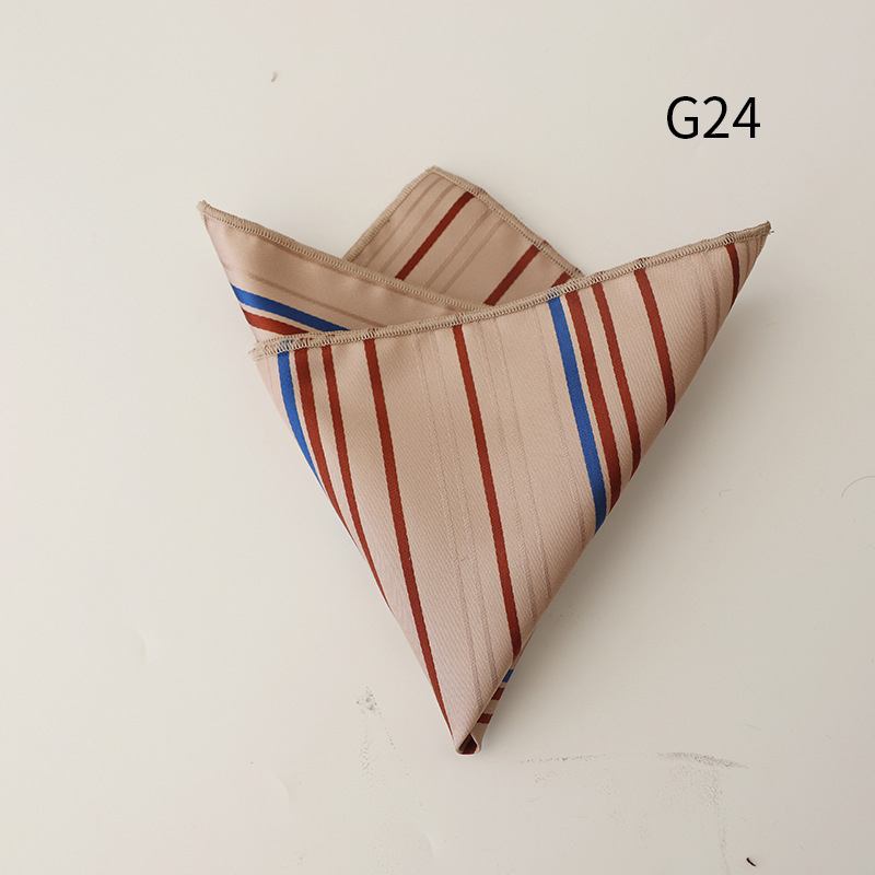 Kabatas lakatiņš, poliestera jakarda audums, svītrainais raksts, ikdienišķs stils, universāls