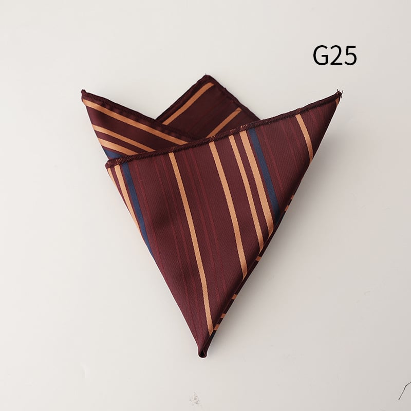 Kabatas lakatiņš, poliestera jakarda audums, svītrainais raksts, ikdienišķs stils, universāls