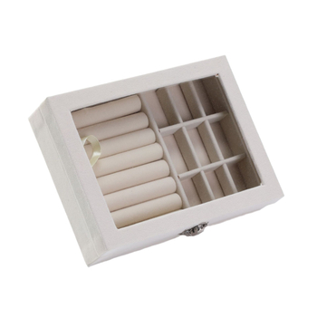 Xinke 009 Koka rotaslietu kastīte, 9 nodalījumi, portatīva, vienkrāsains dizains