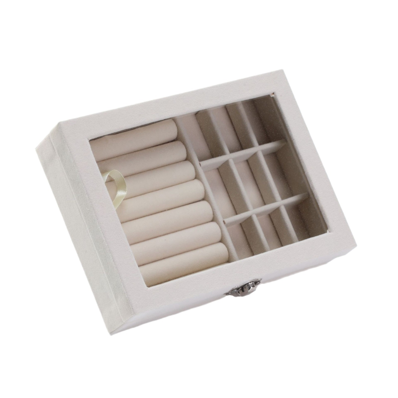 Xinke 009 Koka rotaslietu kastīte, 9 nodalījumi, portatīva, vienkrāsains dizains