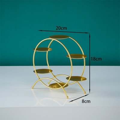 Дантелен кант правоъгълен метален поднос за торти и сладкиши, европейски стил