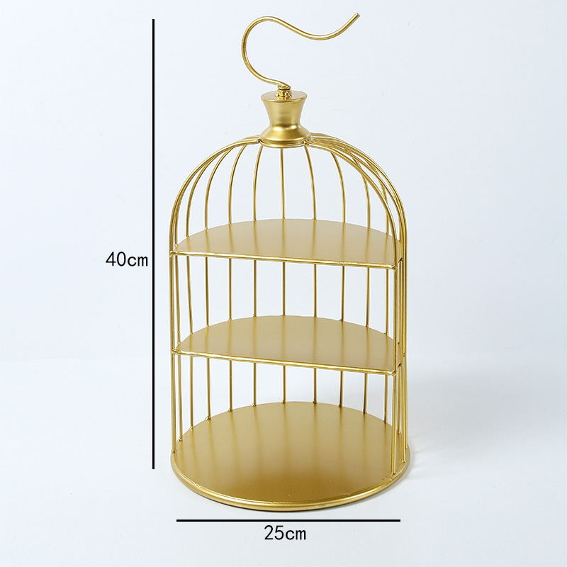 Дантелен кант правоъгълен метален поднос за торти и сладкиши, европейски стил