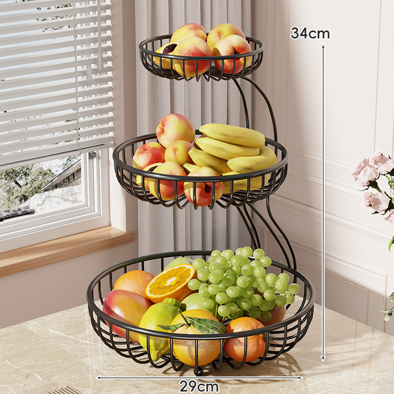 MUGG ραφιέρα αποθήκευσης καλαθιού φρούτων, απλό πολυεπίπεδο επιτραπέζιο προβολή φρούτων για οικιακή χρήση, υλικό: Άλλο, λανσαρίστηκε: 2025-07-03