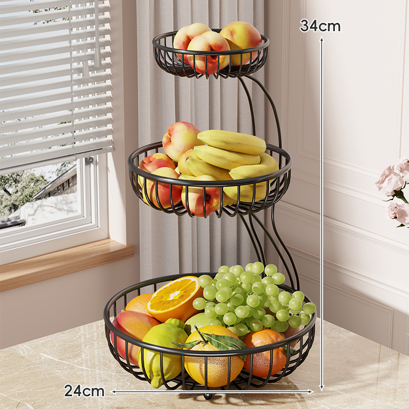 MUGG ραφιέρα αποθήκευσης καλαθιού φρούτων, απλό πολυεπίπεδο επιτραπέζιο προβολή φρούτων για οικιακή χρήση, υλικό: Άλλο, λανσαρίστηκε: 2025-07-03