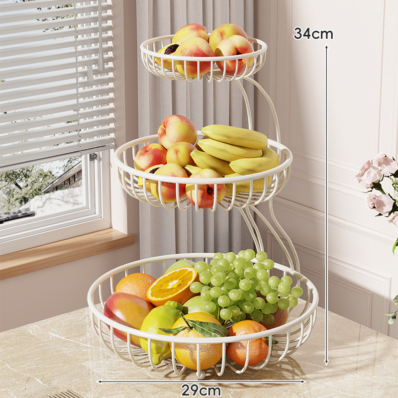 MUGG ραφιέρα αποθήκευσης καλαθιού φρούτων, απλό πολυεπίπεδο επιτραπέζιο προβολή φρούτων για οικιακή χρήση, υλικό: Άλλο, λανσαρίστηκε: 2025-07-03