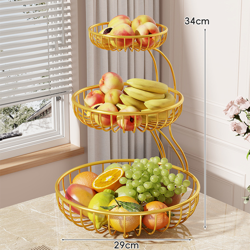 MUGG ραφιέρα αποθήκευσης καλαθιού φρούτων, απλό πολυεπίπεδο επιτραπέζιο προβολή φρούτων για οικιακή χρήση, υλικό: Άλλο, λανσαρίστηκε: 2025-07-03