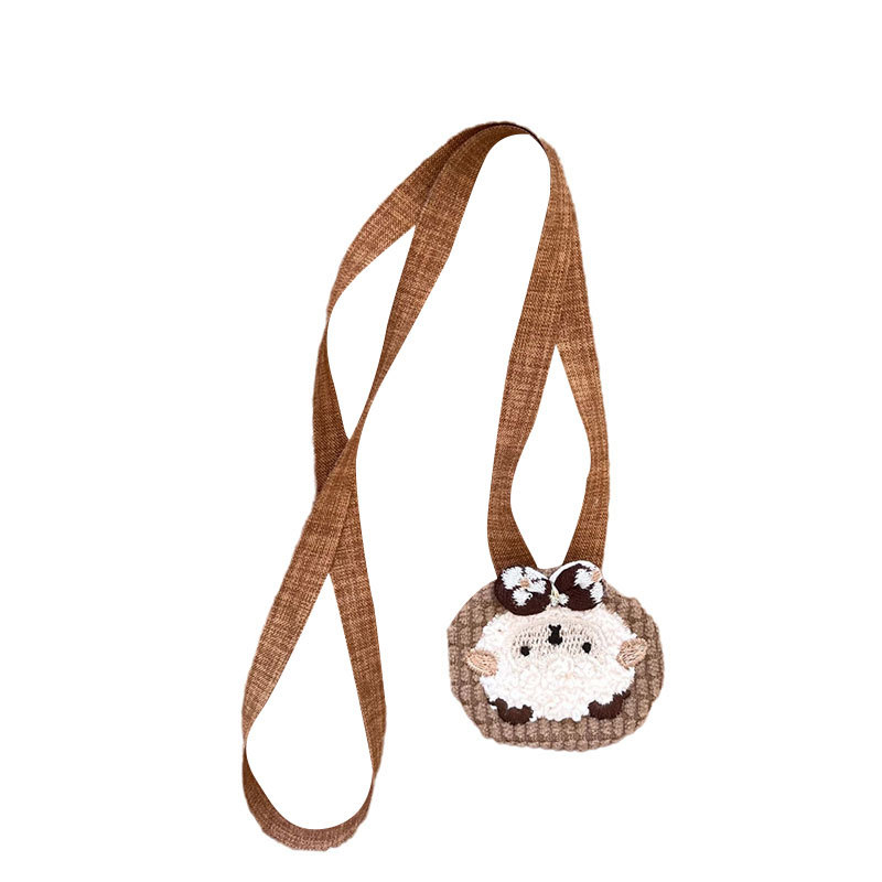 Bērnu auduma kaklarota ar dzīvnieku motīviem, rokdarbs, auduma kulons, pagarināšanas ķēde 11 cm un vairāk, piemērots 6–10 gadu vecumam