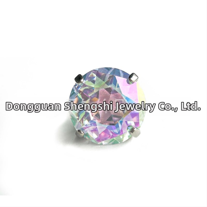 Star-Cut Zircon piercing papuošalai G23 titano, vidinis sriegis Lip Studs ir ausų kremzlės auskarai