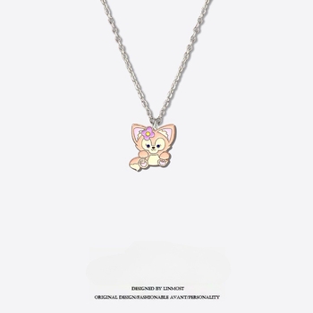 Колие с висулка на карикатурен герой, сплавна верижка, стил O-верига, висулка от сплав, пуснато през пролетта на 2023 г.