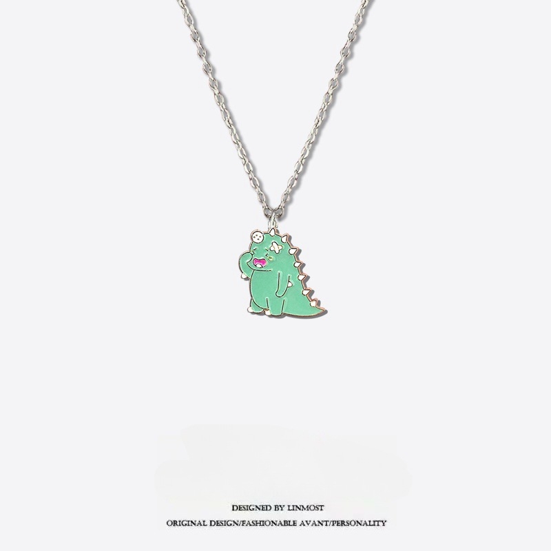 Колие с висулка на карикатурен герой, сплавна верижка, стил O-верига, висулка от сплав, пуснато през пролетта на 2023 г.