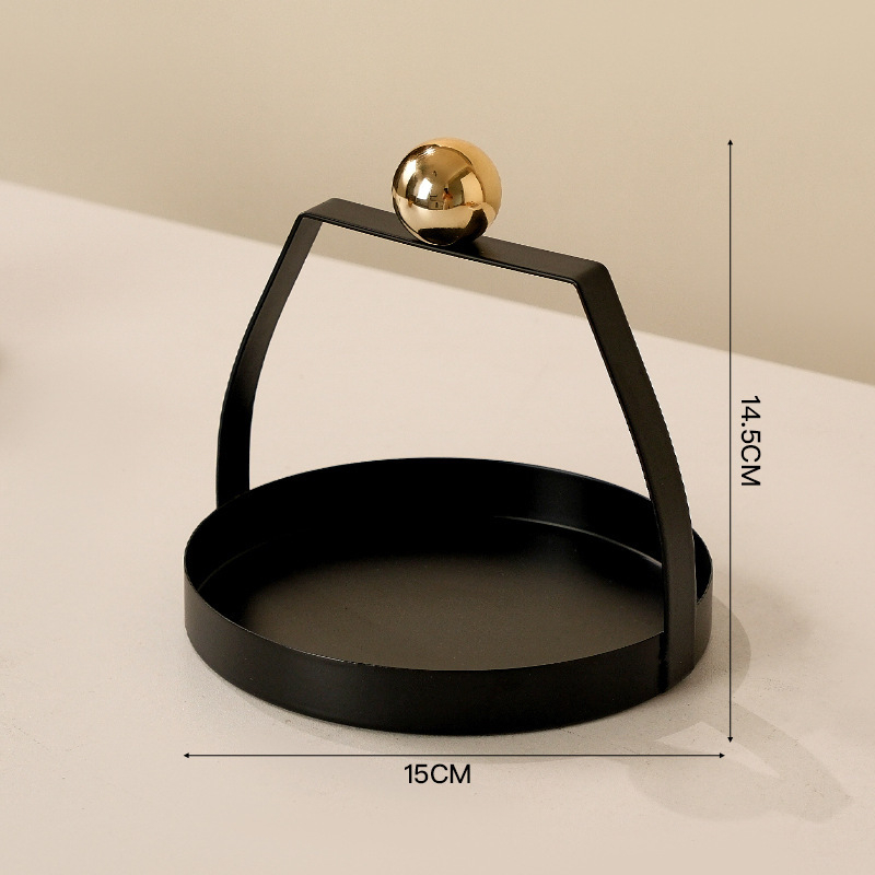 Плодова чиния от ковано желязо, европейски стил, луксозен ретро дизайн, за всекидневна, пусната през 2024 г., първокласно качество
