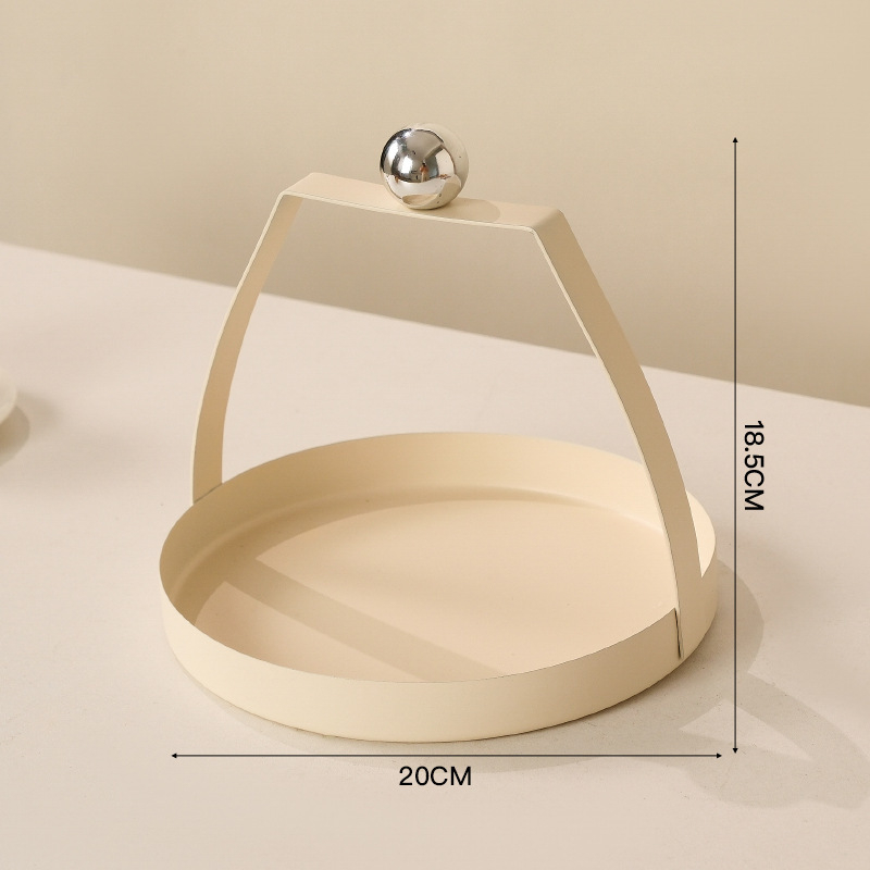 Плодова чиния от ковано желязо, европейски стил, луксозен ретро дизайн, за всекидневна, пусната през 2024 г., първокласно качество
