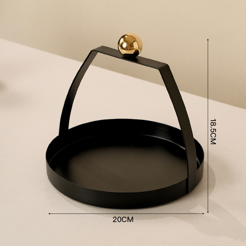 Плодова чиния от ковано желязо, европейски стил, луксозен ретро дизайн, за всекидневна, пусната през 2024 г., първокласно качество