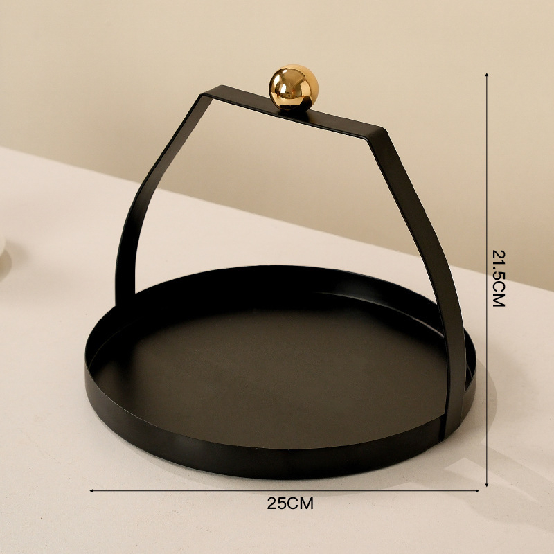 Плодова чиния от ковано желязо, европейски стил, луксозен ретро дизайн, за всекидневна, пусната през 2024 г., първокласно качество