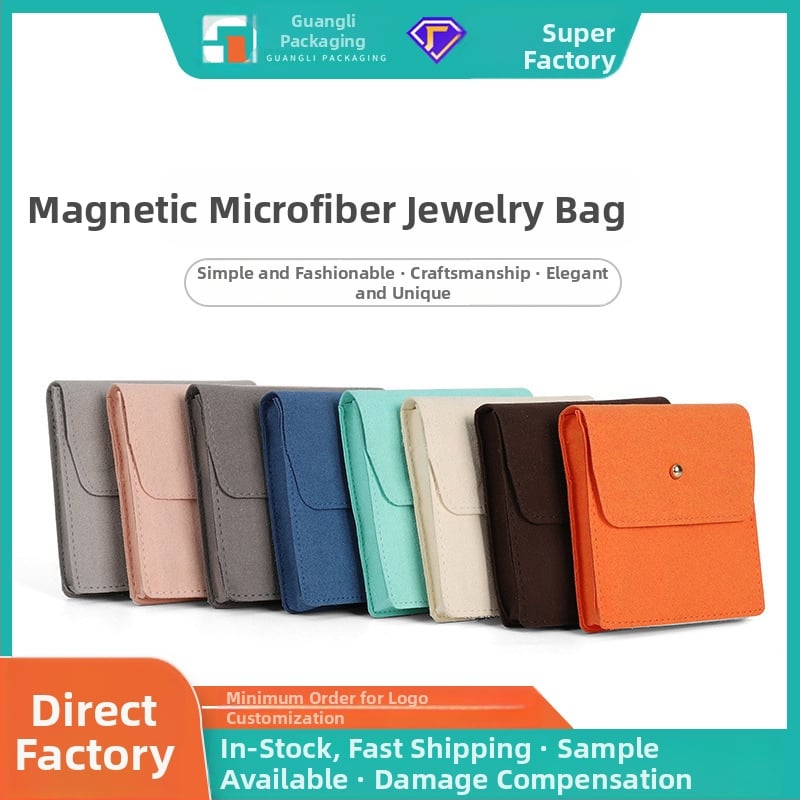 Rotaslietu uzglabāšanas soma ar magnētisku aizdari, mikrofibra, 3D putekļu aizsardzība, piemērota gredzeniem, kaklarotām, rokassprādzēm un pulksteņiem