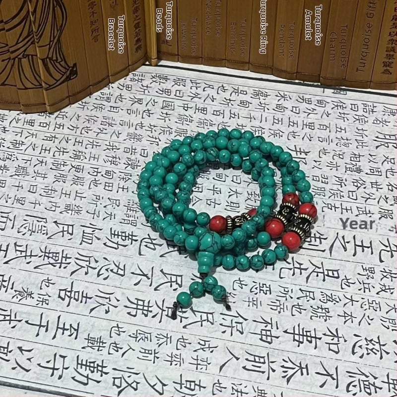 Narukvica od Buddha perli – etnički i par stil, završni premaz pečen