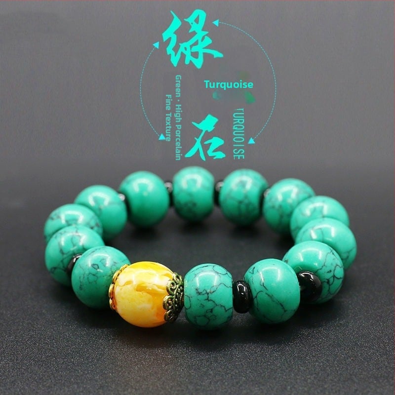 Narukvica od Buddha perli – etnički i par stil, završni premaz pečen