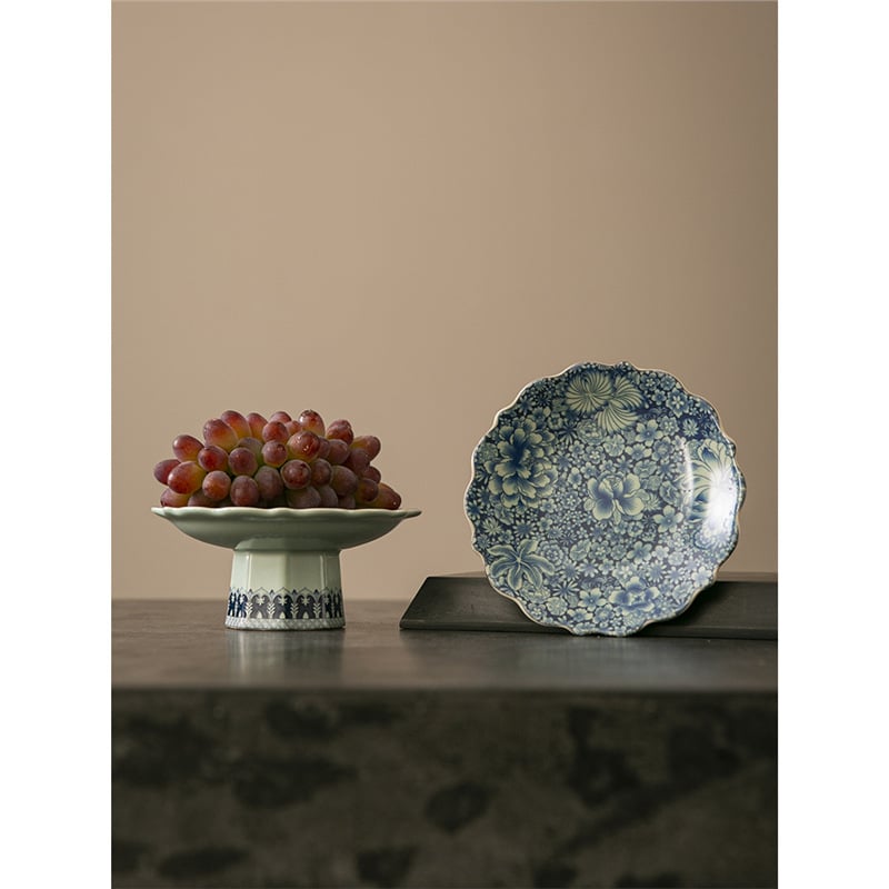 Чиния за плодове, порцелан, прост стил, Ask the Wild, лансирана през 2024 г.