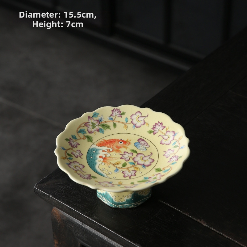 Чиния за плодове, порцелан, прост стил, Ask the Wild, лансирана през 2024 г.