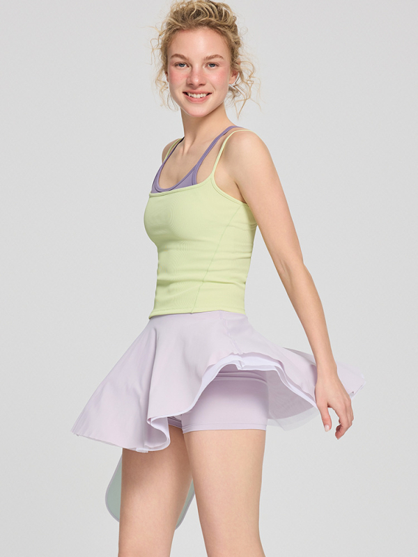 Sieviešu fitnesa sporta krūšturis ar fiksētām kaussēm, elpojošs neilona/spandeksa audums, pilnas kauss, plāns veidots kauss, fiksētas dubultās siksnas