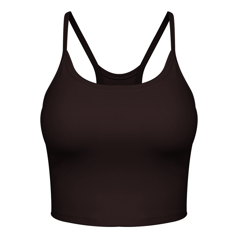 Sieviešu fitnesa sporta krūšturis ar fiksētām kaussēm, elpojošs neilona/spandeksa audums, pilnas kauss, plāns veidots kauss, fiksētas dubultās siksnas