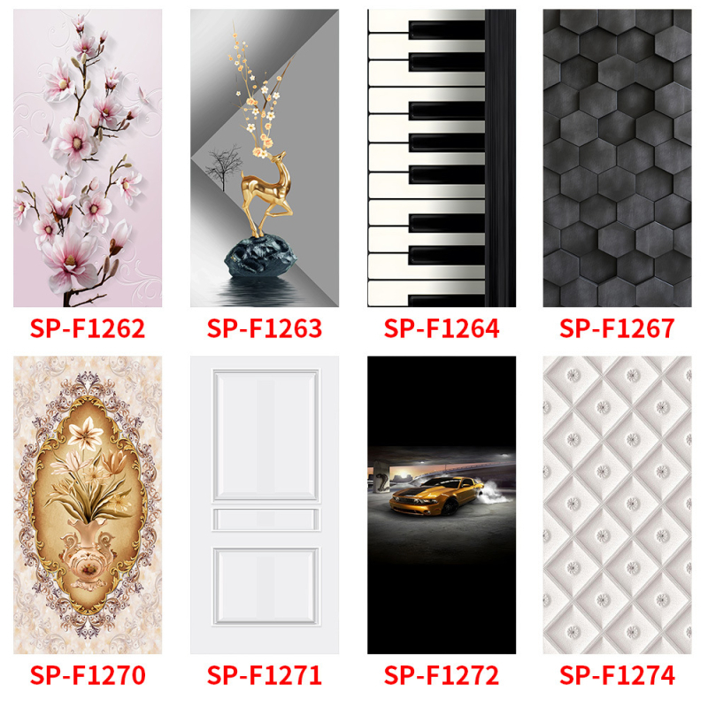 Shangyi Kreativni Nordic Minimalist PVC Vodootporne Naljepnice za Vrata, Ormar, Spavaću Sobu i Hladnjak – Samoljepljive PVC Naljepnice, 2 Komada