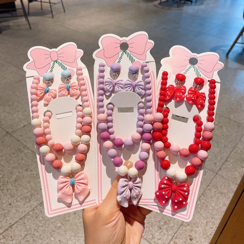 Kaklarota ar loku kulonu, Korejas stila, no plastmasas, roku darbs, piemērota bērniem no 3 līdz 10 gadiem