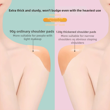 Perne de umeri din silicon pe țesătură, pentru umeri cu unghi drept, invizibile, antiderapante, autoadezive pentru bărbați și femei