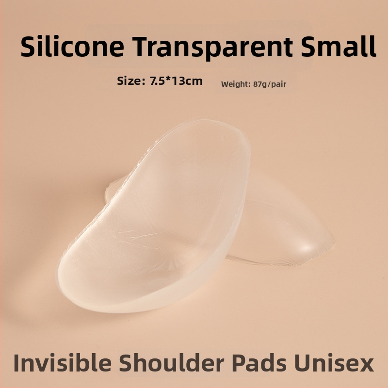 Perne de umeri din silicon pe țesătură, pentru umeri cu unghi drept, invizibile, antiderapante, autoadezive pentru bărbați și femei