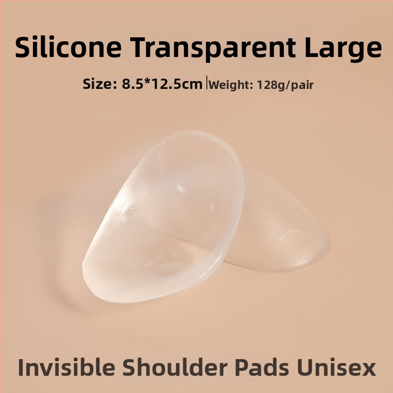 Perne de umeri din silicon pe țesătură, pentru umeri cu unghi drept, invizibile, antiderapante, autoadezive pentru bărbați și femei