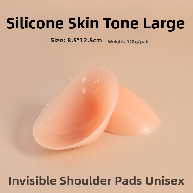 Perne de umeri din silicon pe țesătură, pentru umeri cu unghi drept, invizibile, antiderapante, autoadezive pentru bărbați și femei